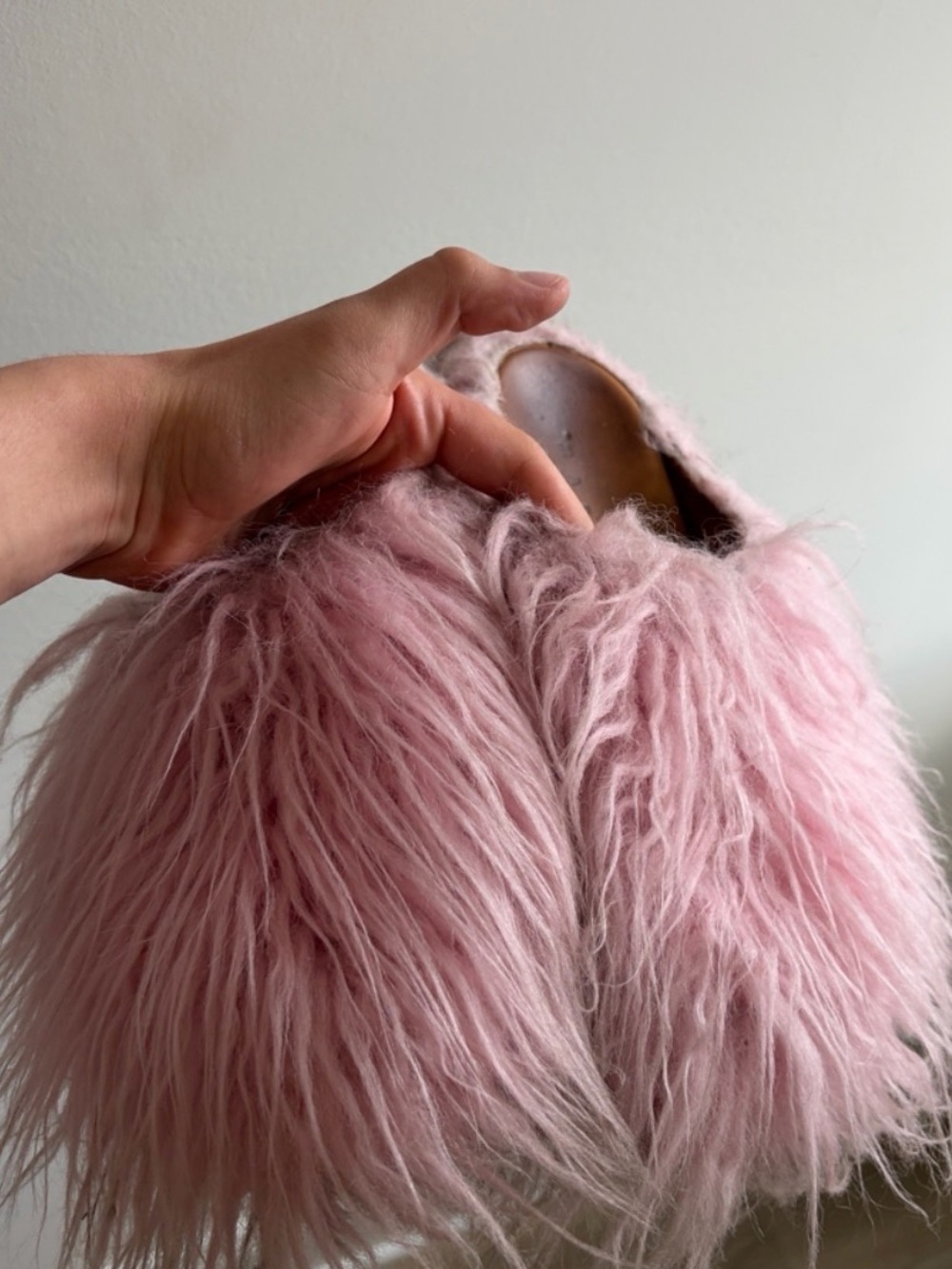 Pink Fur Slippers
